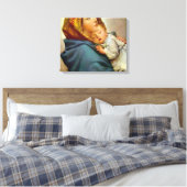 Madonna und Kind Roberto Ferruzzi Leinwanddruck (Insitu (Schlafzimmer))