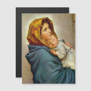 Madonna und Kind Roberto Ferruzzi Madonnina Maria Magnetkarte