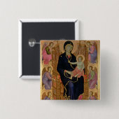 Madonna und Kind (Rucellai Madonna) 1285 (Tempera Button (Vorne & Hinten)