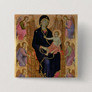 Madonna und Kind (Rucellai Madonna) 1285 (Tempera Button