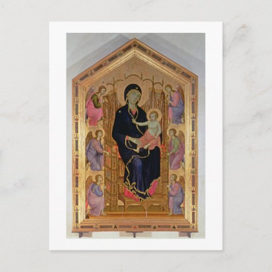 Madonna und Kind (Rucellai Madonna) 1285 (Temppera Postkarte (Vorderseite)