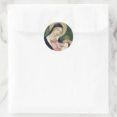 MADONNA UND KIND RUNDER AUFKLEBER (Tasche)