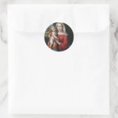 Madonna und Kind Runder Aufkleber (Tasche)