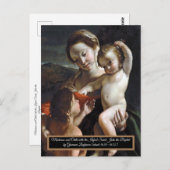 Madonna und Kind Saint John Postkarte (Vorne/Hinten)