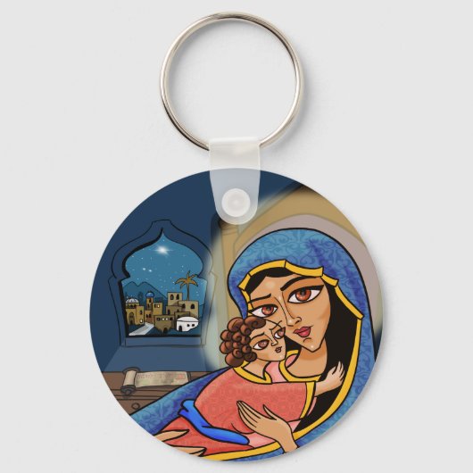 Madonna und Kind Schlüsselanhänger (Vorderseite)