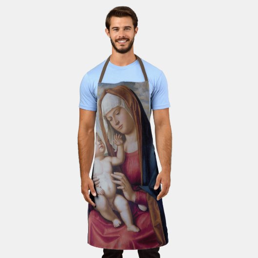 Madonna und Kind Schürze (Getragen)