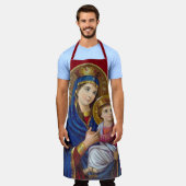 Madonna und Kind Schürze (Getragen)