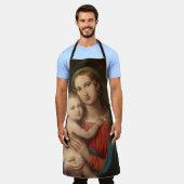 Madonna und Kind Schürze (Getragen)