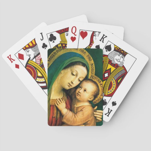 MADONNA UND KIND SPIELKARTEN (Rückseite)