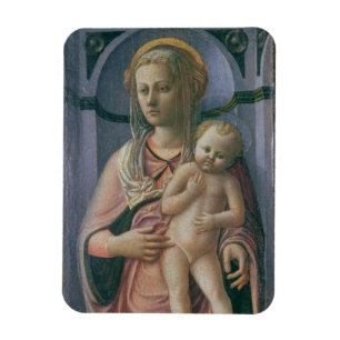 Madonna und Kind (Tempera auf Platte) Magnet