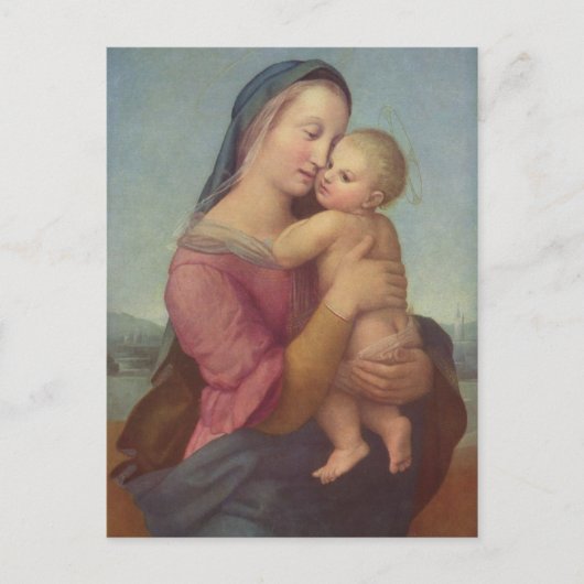 Madonna und Kind (The Tempi Madonna) von Raphael Postkarte (Vorderseite)