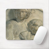 Madonna und Kind, Tondo Pitti von Michelangelo Mousepad (Mit Mouse)