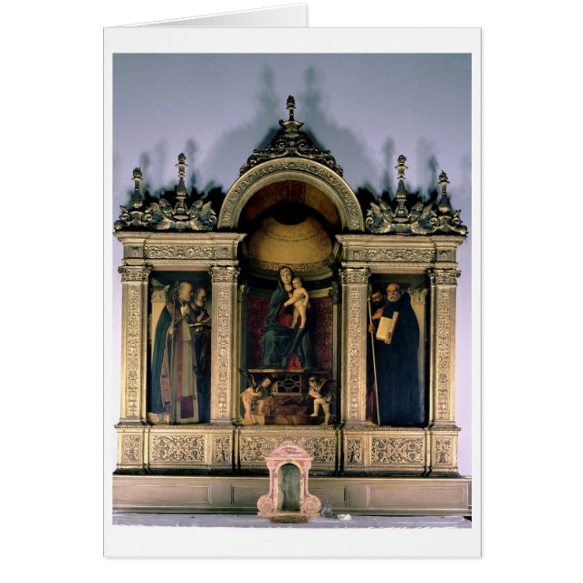 Madonna und Kind und Heilige (Triptychaltarpiece) (Vorne)