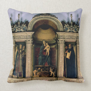 Madonna und Kind und Heilige (Triptychon Kissen