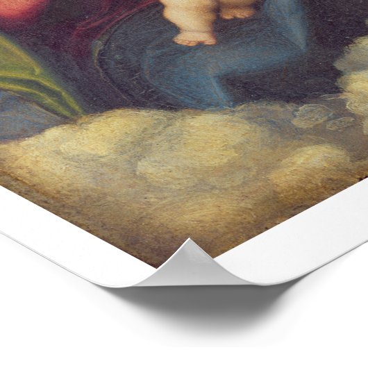 Madonna und Kind und Kind in Ruhm, c.1520 (Öl Poster (Ecke)