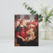 "Madonna und Kind und zwei Engel" Postkarte (Stehend Vorderseite)