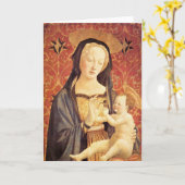 Madonna und Kind - Veneziano - c1432 Karte (Gelbe Blume)