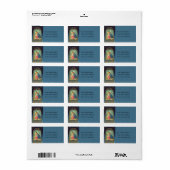 Madonna und Kind - Vintage Adressenkennzeichnung Adressaufkleber (Vorne)