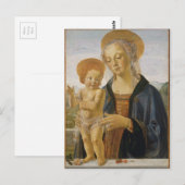 Madonna und Kind von Andrea del Verrocchio Postkarte (Vorne/Hinten)