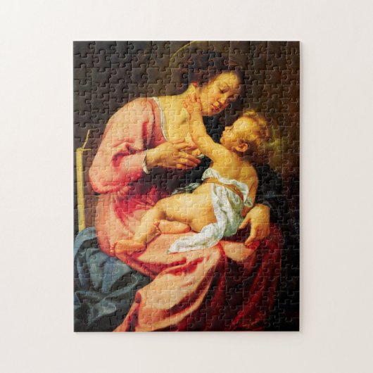 Madonna und Kind von Artemisia Gentileschi Puzzle (Vertikal)