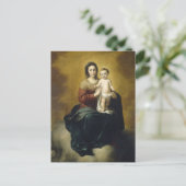 Madonna und Kind von Bartolome Esteban Murillo Postkarte (Stehend Vorderseite)