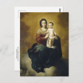 Madonna und Kind von Bartolome Esteban Murillo Postkarte (Vorne/Hinten)