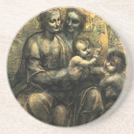 Madonna und Kind von da Vinci Untersetzer (Vorne)
