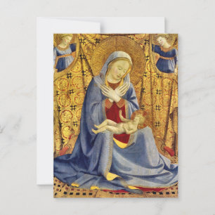 Madonna und Kind von Fra Angelico Postkarte