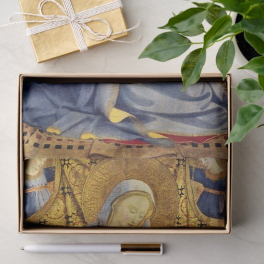 Madonna und Kind von Fra Angelico Seidenpapier (Geschenk)