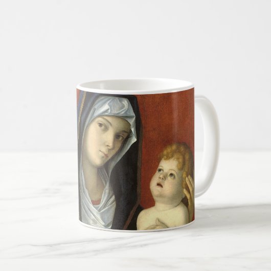 Madonna und Kind von Giovanni Bellini Kaffeetasse (VorderseiteRechts)