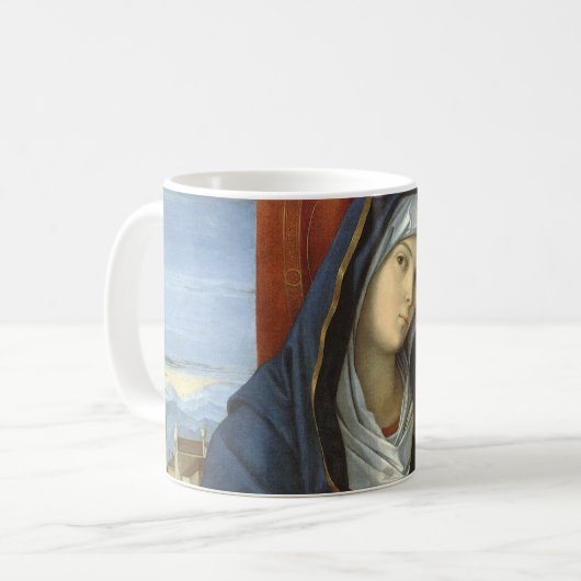 Madonna und Kind von Giovanni Bellini Kaffeetasse (Vorderseite Links)