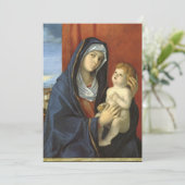 Madonna und Kind von Giovanni Bellini, Kinderdusch Einladung (Stehend Vorderseite)