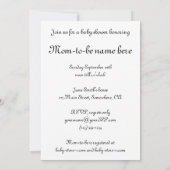 Madonna und Kind von Giovanni Bellini, Kinderdusch Einladung (Rückseite)