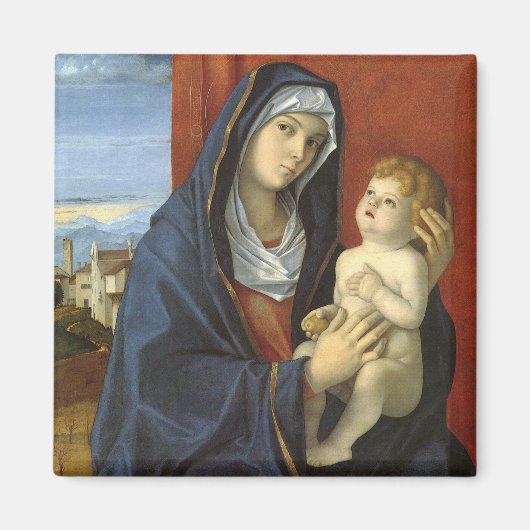 Madonna und Kind von Giovanni Bellini Magnet (Vorne)