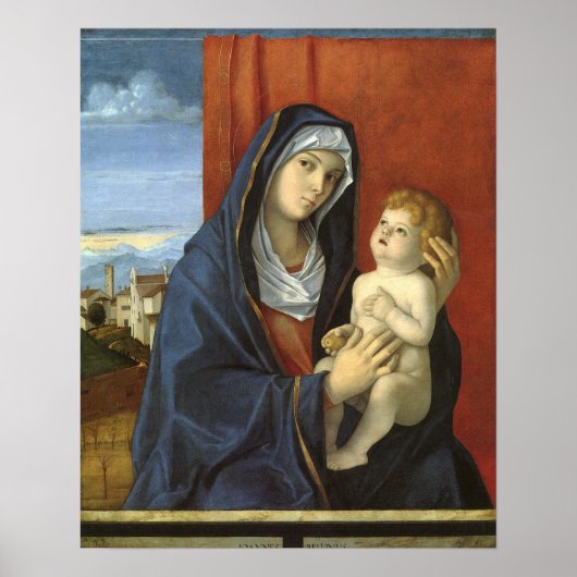 Madonna und Kind von Giovanni Bellini Poster (Vorne)