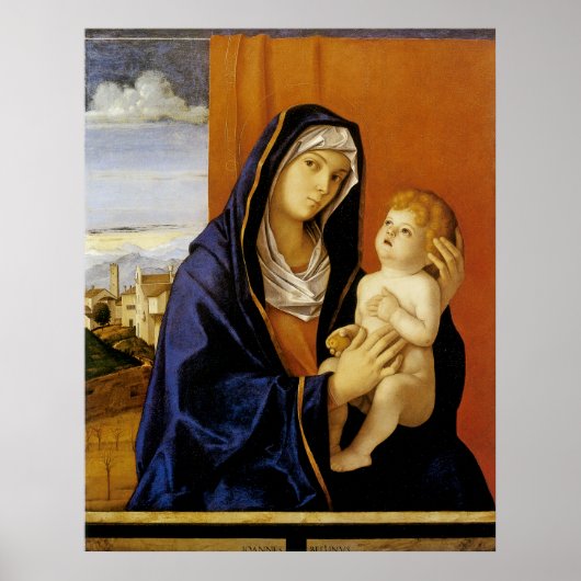 Madonna und Kind von Giovanni Bellini Poster (Vorne)