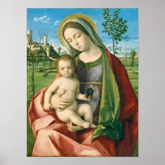 Madonna und Kind von Giovanni Bellini Religiös Poster (Vorne)