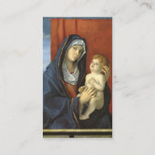 Madonna und Kind von Giovanni Bellini Visitenkarte (Rückseite)