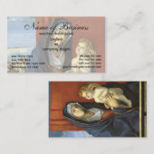 Madonna und Kind von Giovanni Bellini Visitenkarte (Vorne/Hinten)