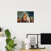 Madonna und Kind von Hans Zatzka - Poster (Heimbüro)