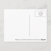 Madonna und Kind von Raphael begeistert Postkarte (Rückseite)