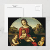 Madonna und Kind von Raphael Postkarte (Vorne/Hinten)