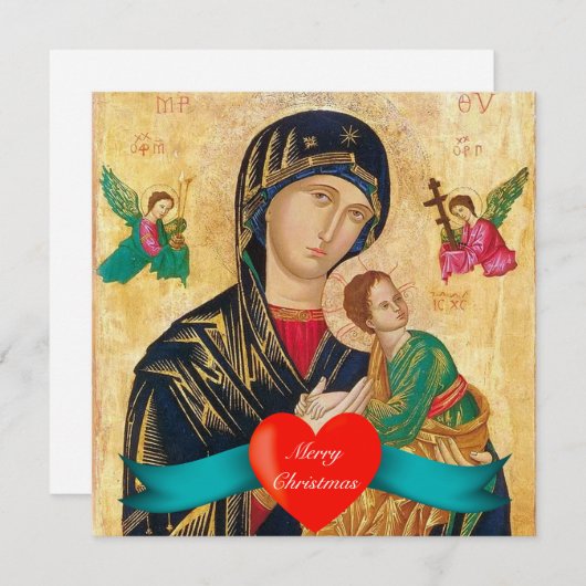 Madonna und Kind Weihnachten (Vorne/Hinten)