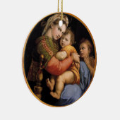 Madonna und Kind Weihnachten Keramik Ornament (Rechts)