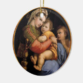 Madonna und Kind Weihnachten Keramik Ornament (Links)