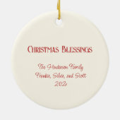 Madonna und Kind Weihnachten Keramik Ornament (Hinten)