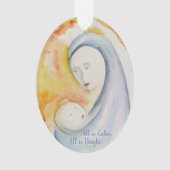Madonna und Kind Weihnachten Ornament (Vorderseite)