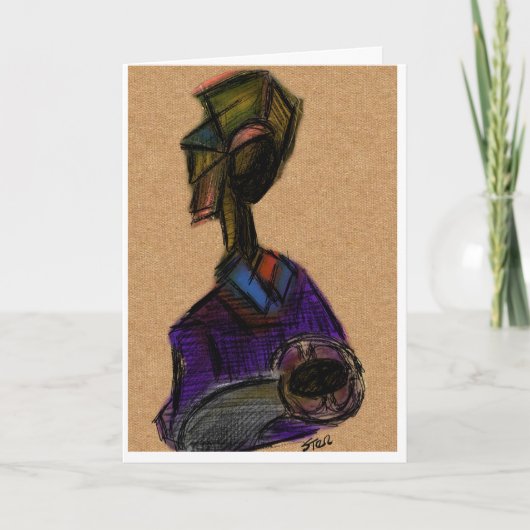 Madonna und Kind Weihnachtskarte Karte (Vorderseite)