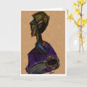 Madonna und Kind Weihnachtskarte Karte (Gelbe Blume)