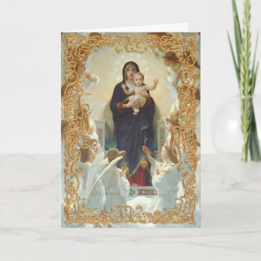 Madonna und Kind Weihnachtskarte Karte (Vorderseite)